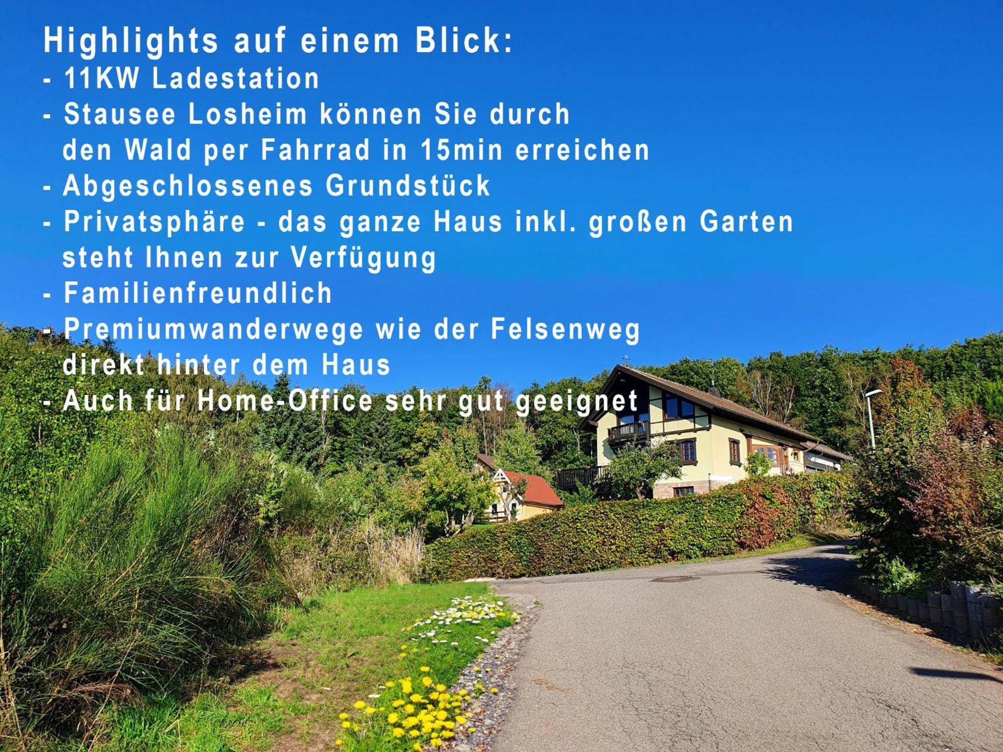 Sonnige Aussicht Villa Losheim Exteriör bild