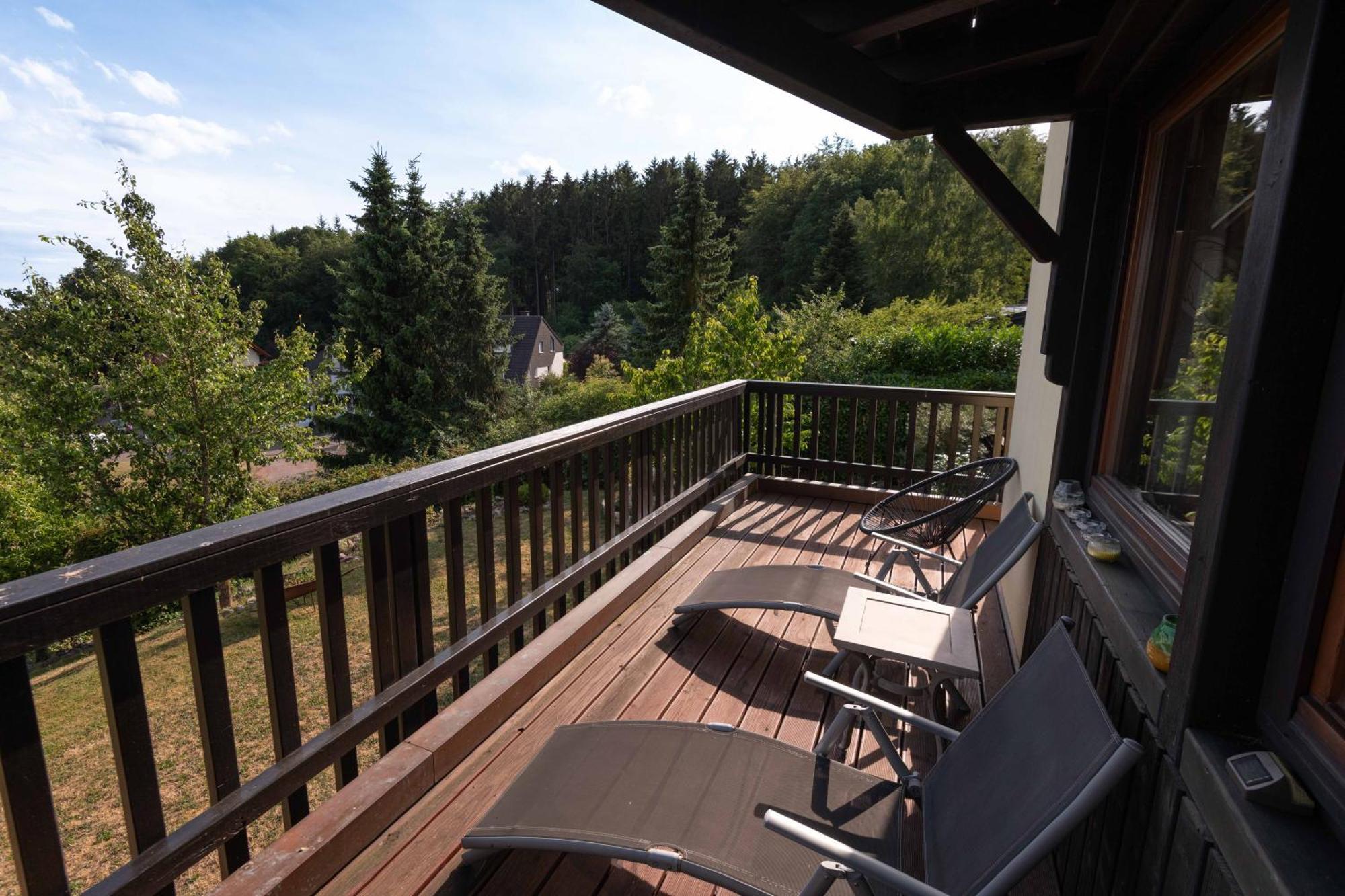 Sonnige Aussicht Villa Losheim Exteriör bild